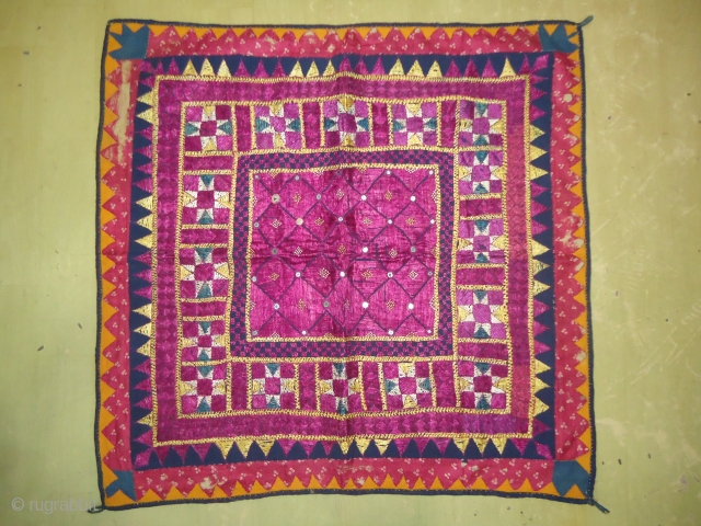 THIS PIECE IS FROM WESTON INDIA GUJARAT.IT IS USED FOR DECORATING MARRIAGE CANOPY AND IS ALSO GIVEN IN DOWRY(DOWRY IS PARENTS GIFTS TO THEIR DAUGHTER WHEN SHE GET MARRIED)IT IS ALL HAND  ...