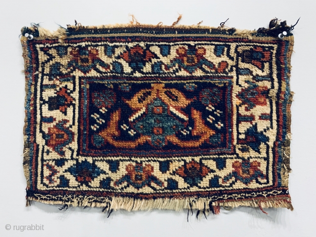 Antique Kurdish Chanteh, 
Age is circa 1880 and Size is 45 x 31 cm.                    ...