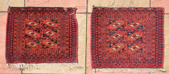 Cute Tekke Pair 1900, size is 51 44 cm & 51 x 41                    