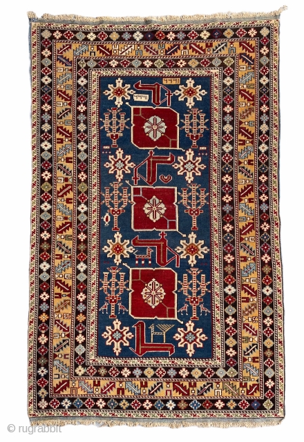 Antique Shirvan dated rug in very good condition except a minor place need to be sorted, good pile size is 156 x 96 cm         