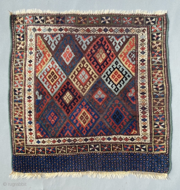 Beautiful Antique Kurdish Jaff bag, size is 76 x 76 cm                      