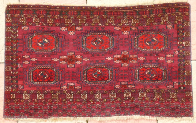 Tekke chuwal Late 19th century sides are missing, size is 122 x 74 cm                   