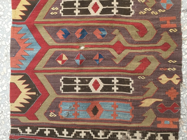 Central Anatolian Konya Kilim Rug 18th Century
Size:254cmx60 cm                         