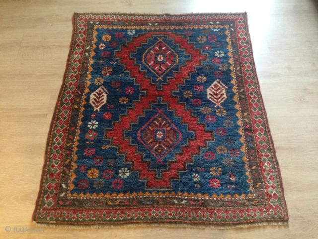 azerbaijan carpet 100 years old size115/95                           