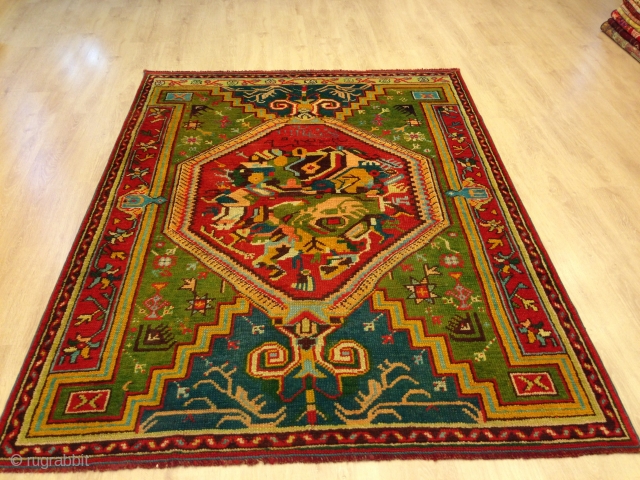 serf carpet old age 115 Persian date 1323 measures 205/155 entac                      