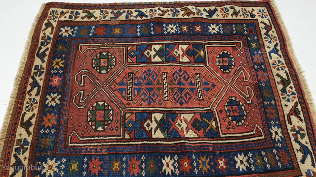 Turkish Rug,112x100 cm,3.8x3.3 ft.                             