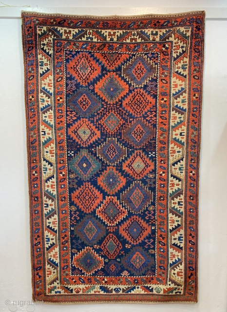 NORD WEST PERSIAN KURDISH RUG COLOR FULL GOOD PILE  CM  2,35 X 1,35 19TH CENTURY  1860/80 CIRCA NATURAL COLORS SOFT WOOL         