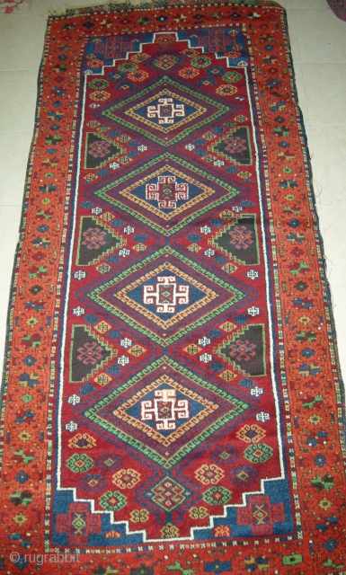 EAST  ANATOLIAN  RUG  230  X 101 SOLD                      