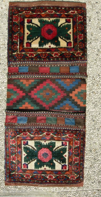 Kurdish Saddlebags Persia, 094  x  40  cm   epoca 1880 circa SOLD THANKS                