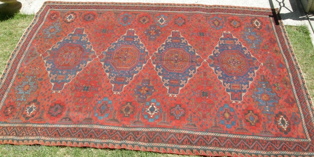 Antique Caucasian  moghan Soumak   cm 350 x 260  perfec  condition                  