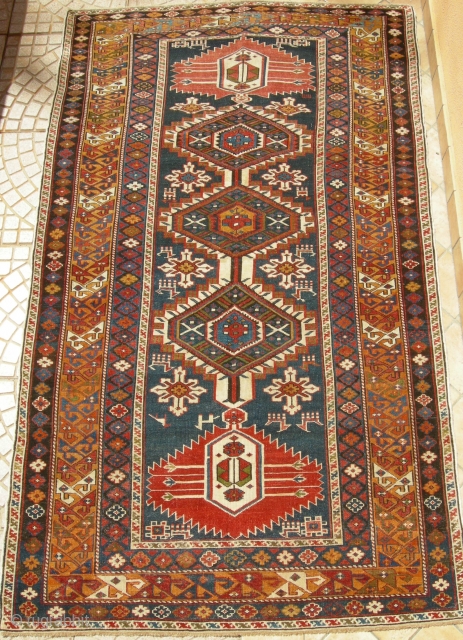 Antique Caucasian Shirvan kuba rug cm 1,95 x 1,17                        