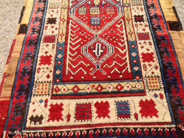 ANTIQUE PERSIAN  Sarab runner  NATURAL  COLORS  ORIGINAL SIZE  CM 3.00 X 1.15                