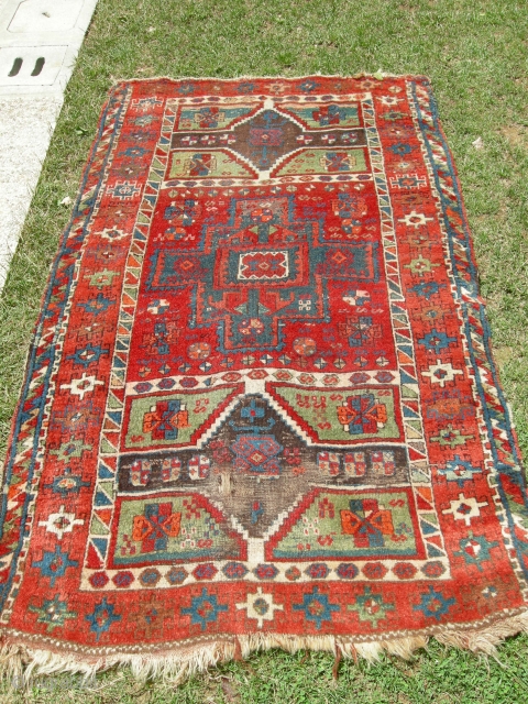 antique anatolian RUG    MALATYA    COM   204 X  125                