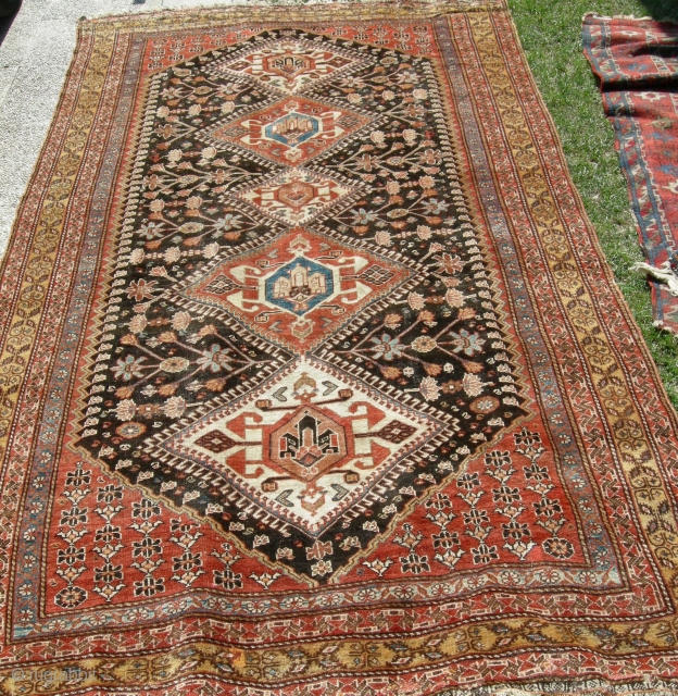 antique persian Fine  Qashqai,  cm 290 x 160   SOLD  THANKS 
                 