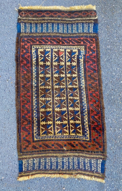 antique Baluch balist. cm 0,87 x 0,46 natural colors                        