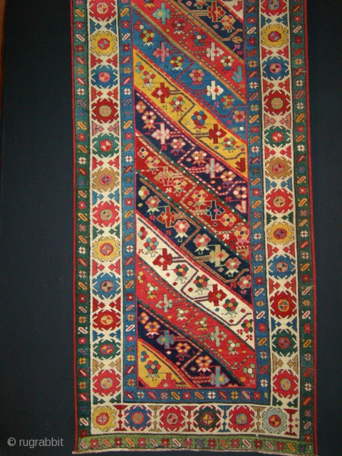 caucasian kazak  genje  size  322  x  092 .   circa  1880 SOLD THANKS             