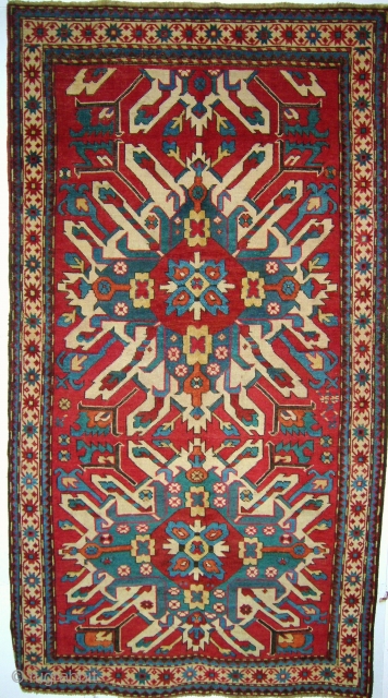 caucasian  kazak Gelaberd rug  19 century 220x120 cm SOLD THANKS                     