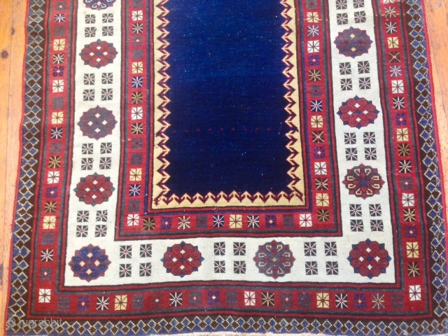 ANTIQUE CAUCASIAN TALISH  RUG exhibiting at the sartiranatextileshow.it dal 14/18 september 2016 italy more info please contac INFO@ANATOLIANTAPPETI.COM              