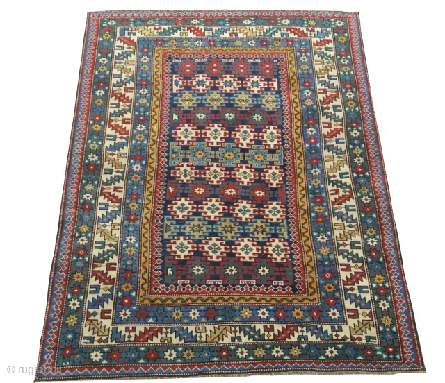 antique caucasian sirvan chi chi  1.55 x 1.22  19th century  natural colors                  