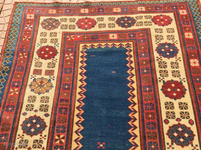 ANTIQUE CAUCASIAN TALISH CM 2.10 X 1.05 1860/80 GOOD CONDITION BEAUTIFUL QUALITY AND FANTASTIC COLORS                  