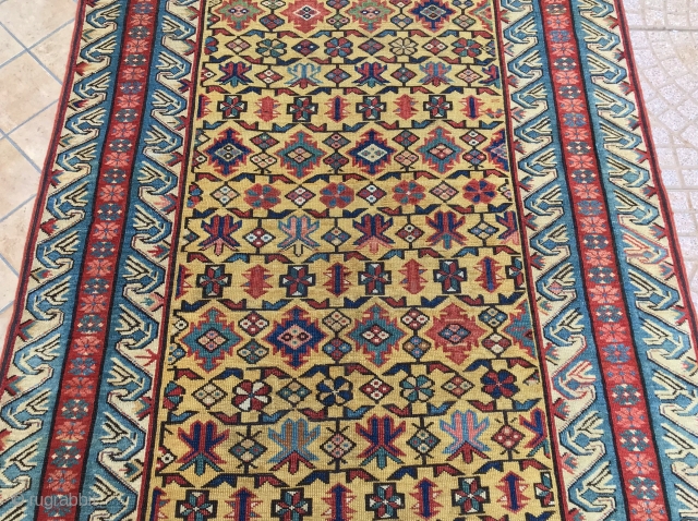 CAUCASUS  ANTIQUE ZEIKUR CM 2.75 X 1.18 1850/60 CIRCA NATURAL  COLORS GOOD  CONDITION
                 