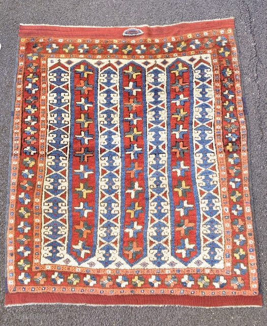 ANATOLIAN BERGAMA CM 1.15 X 1.00 19 TH CENTURY FULL PILE NATURAL COLORS                    