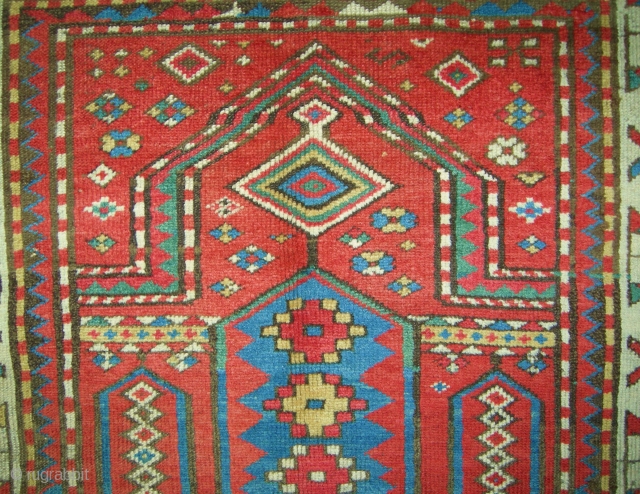 caucasian  kazak  prayer Rug  1880  circa  good condition  cm  180 x 100              