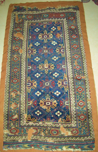 antique baluch rug.  mounted and conserved cm 1,80 x 0,95                      