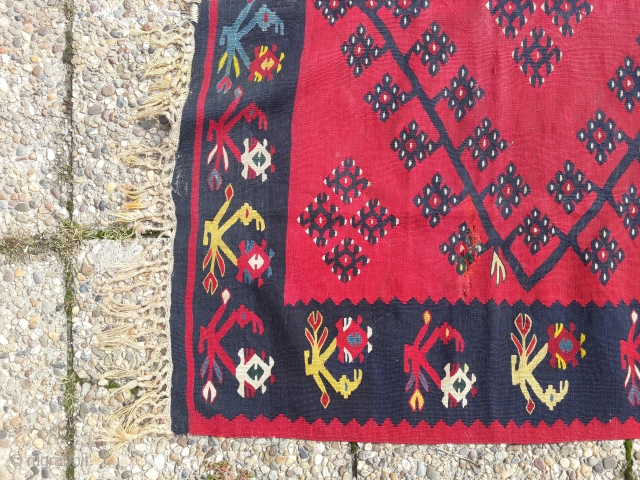 Sharkoy sarkoy kilim, with natural colors.                           