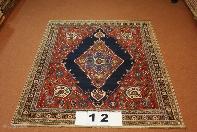 ANTIQUE BAKU SHIRVAN ORIGINAL SELVEDGES 192 X 160                         