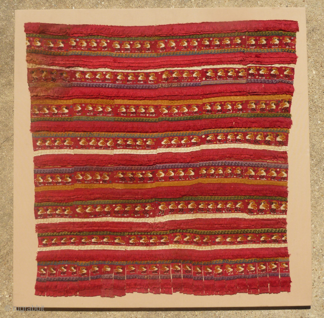 Antique Pre-Columbian Chancay or Chimu Textile panel
Beautiful, Pre-Columbian flat woven textile panel. It is either Chancay or Chimu in origin. It may be a complete panel made from matching strips and small ...