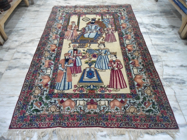 Early 20th Century Kerman rug
5 x 7.6 ft
excellent condition
                        