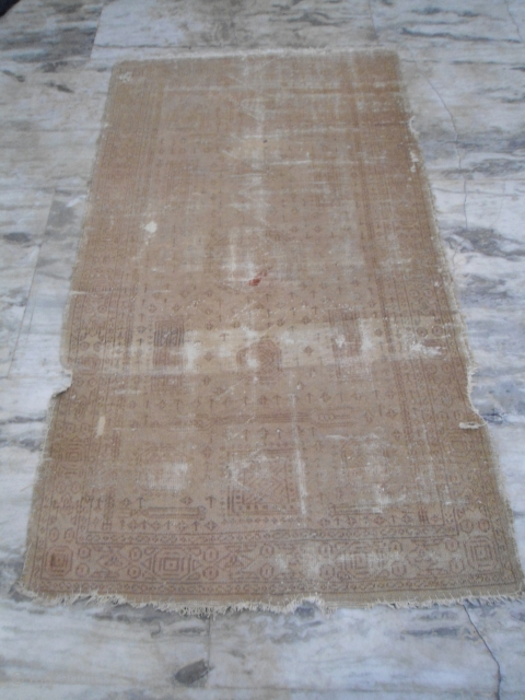 antique Amritsar rug
early 20th century
                            