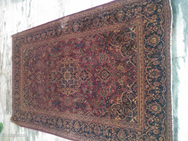 Antique keshan Persian rug
4x6ft                             