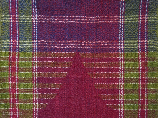 South East Anatolia wool Kuridsh twill weave prayer kilim. Circa 1930s or earlier. Size :51" X 28" - 130 cm x 70 cm
          