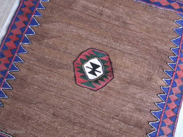 Afshar camel hair sofreh, unused minimalist. Size :35'' X 31'' - 90 cm X 79 cm  vedatkaradag@gmail.com               