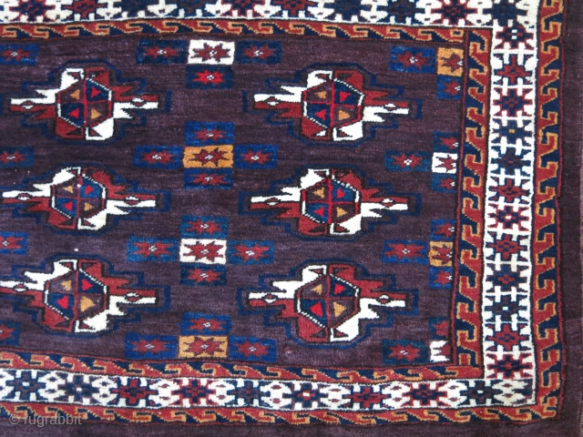 Turkmen Yomud chuval great pile and condition. Circa 1920s. Size : 42 " X 29 " - 107 cm X 74 cm vedatkaradag@gmail.com          