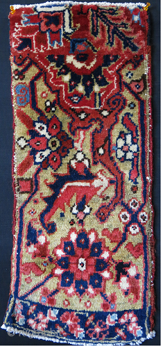 Heris border sampler, good pile and colors Circa 1900 -1920 Size : 25" X 10.5" - 64 cm X 27 cm            