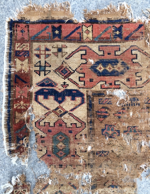 Shahsavan fragment carpet size 165x110cm                            