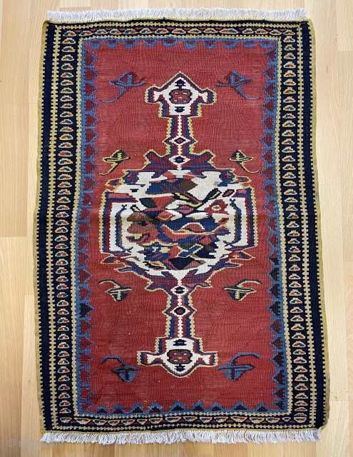 Kurdish Seneh pillow kilim size 82x56cm                           