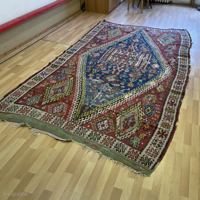 Very unusual Erzurum kilim size 330x186cm                           