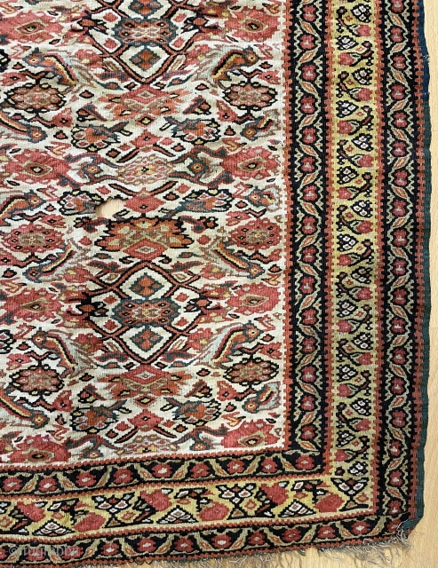 Senneh Kurdish Kilim size 180x127cm                            