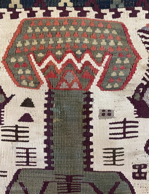 Anatolian Kurdish kilim size 220 x 135 cm                         