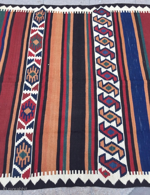 Shahsevan kilim size 11'10x4'8 ft                            