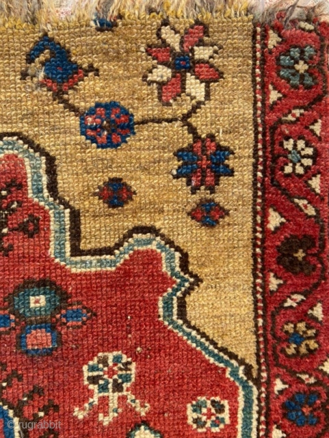 Persian Kurdish fragment carpet size 120x105cm                           