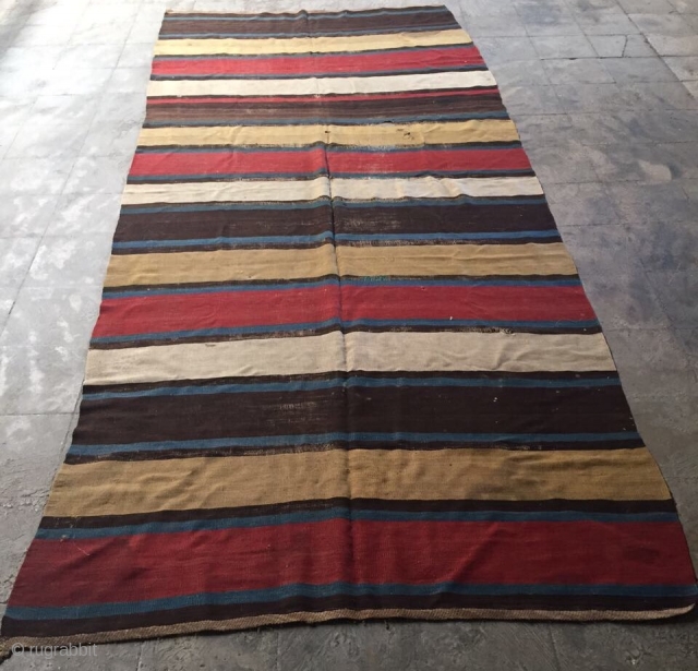 Qharadag hasdurut area Shahsavan Kilim 
Size 370x150cm                          