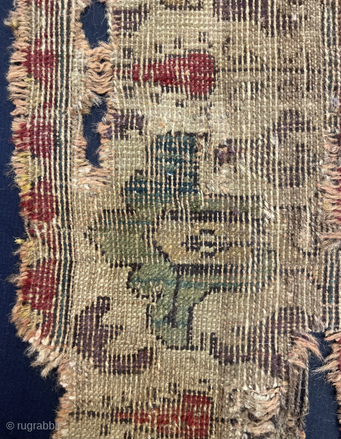 17.centuy Azerbaijan fragmand rug size 170 x 80 cm                        