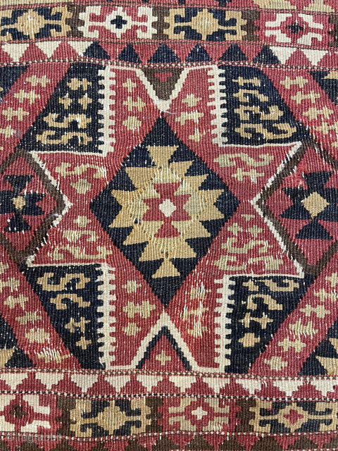 Anatolian Kurdish kilim pillow size 105 x 65 cm