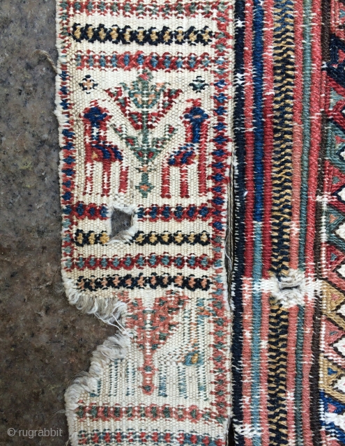 Rare Persia sofra size 4,4x5,2 ft                           