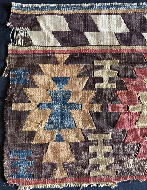 Anatolian fragmand kilim size 110 x 55 cm sanli-veysel@hotmail.com